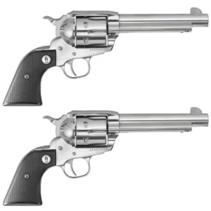 Ruger Vaquero SASS Stainless 45LC 5.5″ Barrel, Two Revolver Set